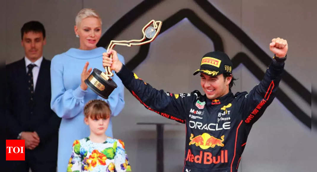 Sergio Perez wins rain-delayed and red-flagged Monaco GP | Racing News – Times of India