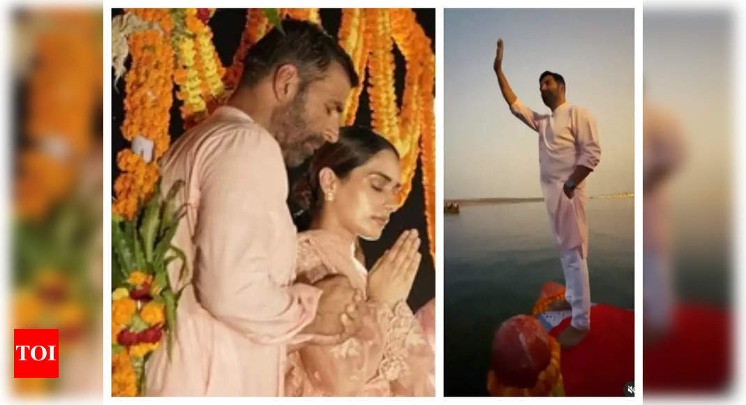 Akshay Kumar takes a holy dip in river Ganga after performing puja in Varanasi with ‘Samrat Prithviraj’ co-star Manushi Chhillar– WATCH VIDEO – Times of India