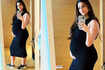 Sonam Kapoor flaunts her baby bump in a black bodycon dress in this new mirror selfie