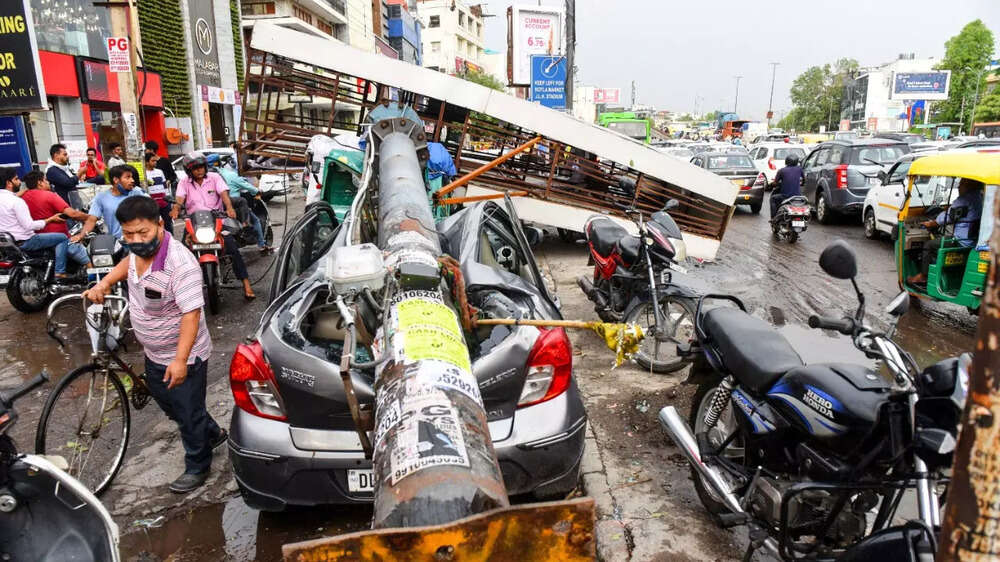 rain menace in delhi