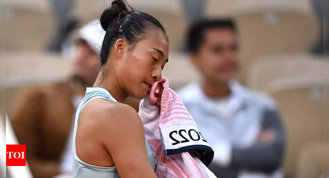 ‘I wish I was a man,’ says China’s Zheng Qinwen as stomach cramps end French Open bid | Tennis News – Times of India