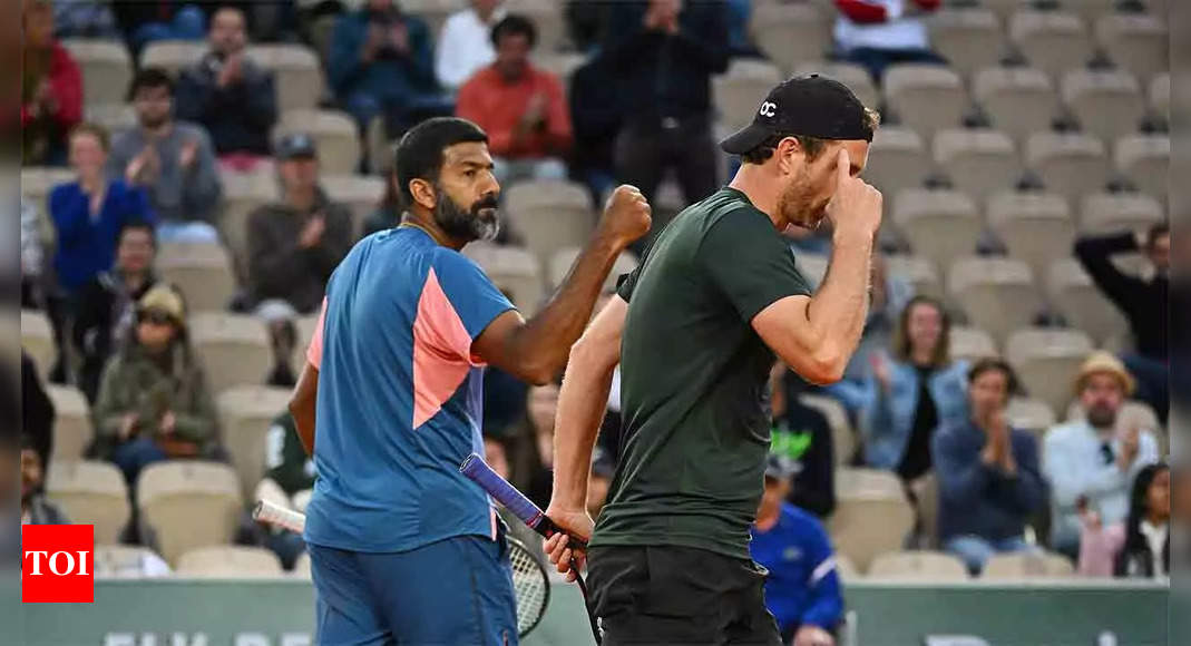 French Open: Bopanna-Middelkoop enter maiden doubles semifinals | Tennis News – Times of India
