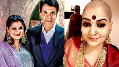 Actor Sooraj Thapar’s wife Dipti Dhyani shaves off her head to save her husband