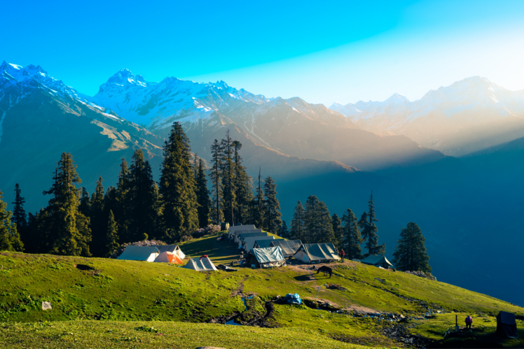 Camping overnight