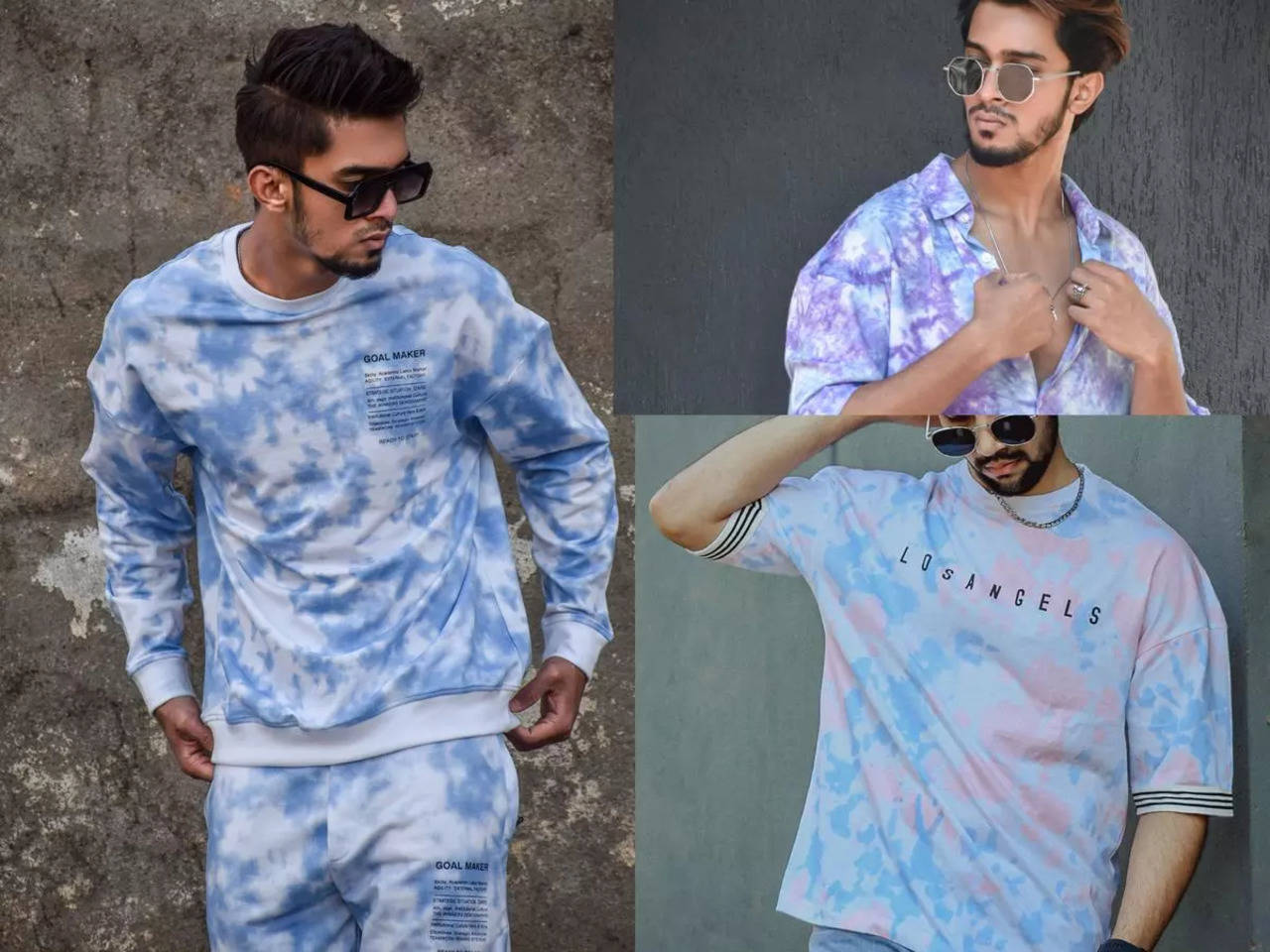 Louis Vuitton Tie Dye Blue White Luxury Brand T-Shirt And Pants Limited  Edition