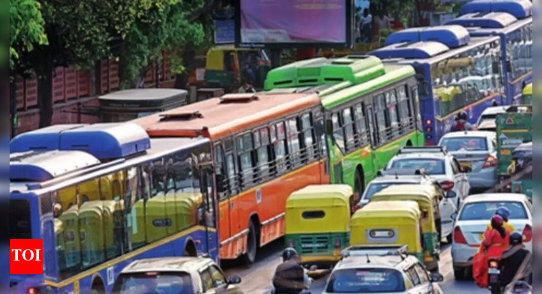 Delhi 24,000 challans issued in two months of strict bus lane drive Delhi News Times of India