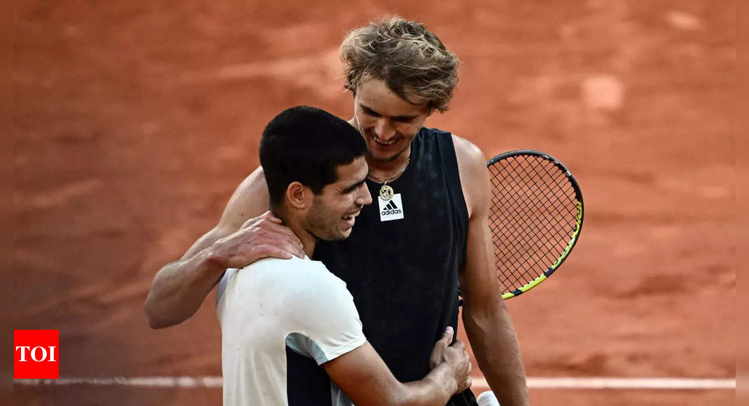 Zverev downs Alcaraz to reach French Open semi-final after thriller | Tennis News – Times of India