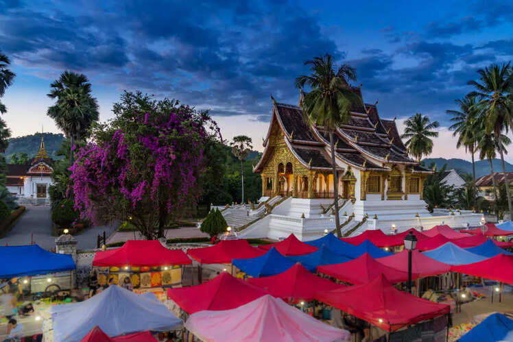 Luang Prabang Night Market in Luang Prabang, Laos
