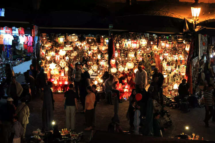 Marrakech Night Market in Marrakech, Morocco