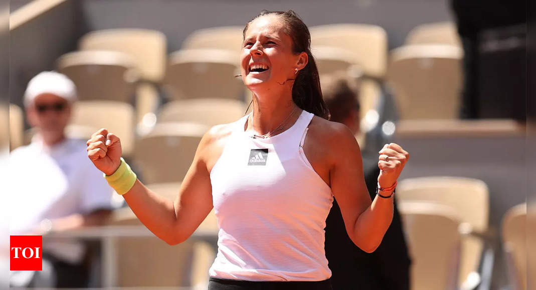 Daria Kasatkina wins all-Russian battle to reach maiden Grand Slam semi-final at French Open | Tennis News – Times of India