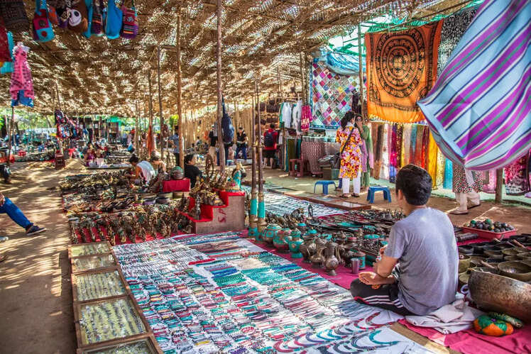 Shopping at Anjuna Flea Market