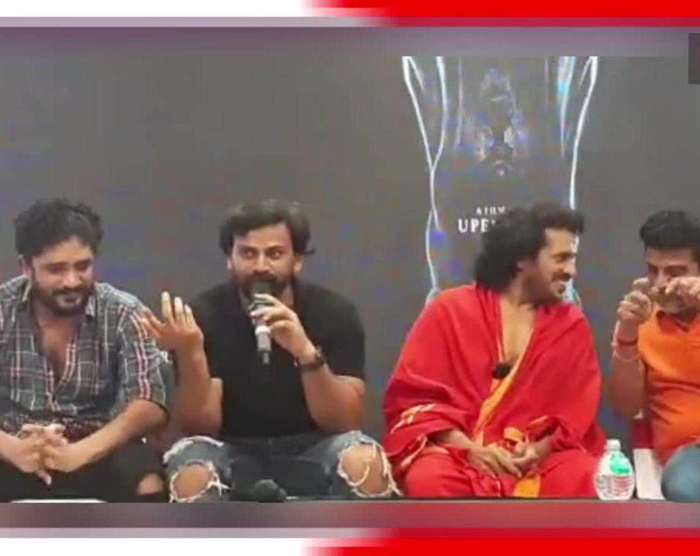 
Dhananjaya speaks at the muhurtha of Upendra's directorial project, UI
