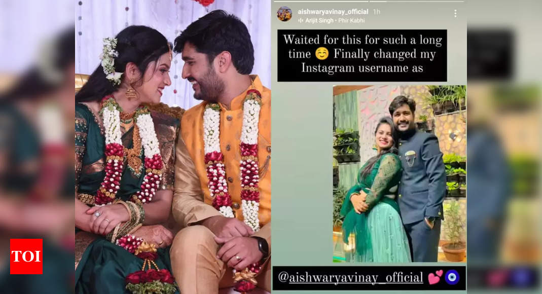 Newly married Aishwarya Salimath changes her username on Instagram ...