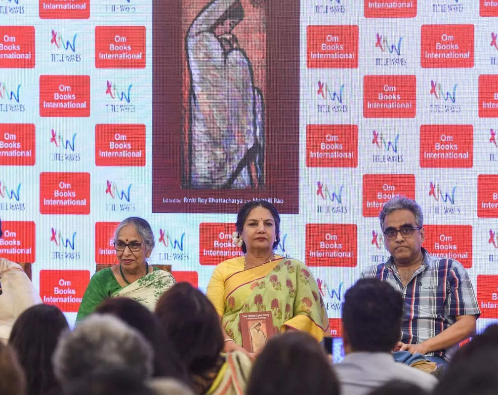 
Shabana Azmi attends a book launch in Mumbai
