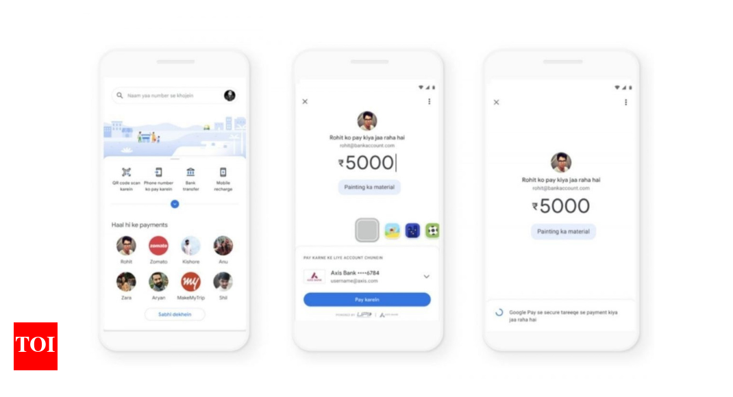 hinglish:  Google Pay now available in Hinglish on Android and iOS – Times of India