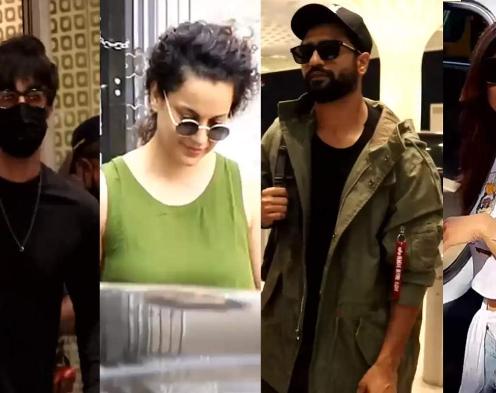 
#CelebrityEvenings: From Ranbir Kapoor, Vicky Kaushal to Shilpa Shett, Kangana Ranaut, Bollywood celebs get spotted in Mumbai
