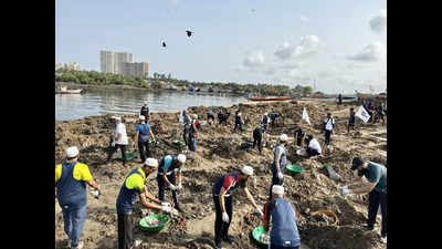 Mumbai: 800 Dawoodi Bohras join Versova beach clean-up