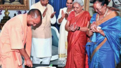 Uttar Pradesh: On his birthday, CM Yogi Adityanath plants sapling at gaushala in Gorakhpur