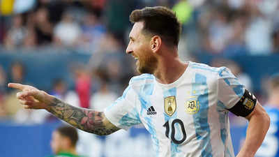 'Five-star' Lionel Messi nets five in friendly against Estonia ...