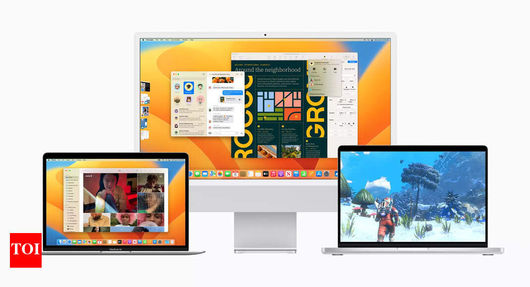 macos ventura:  macOS Ventura unveiled with new features like Stage Manager, Continuity Camera – Times of India