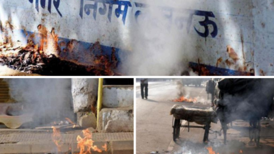 Lucknow: Despite ban, garbage burning fails to cease