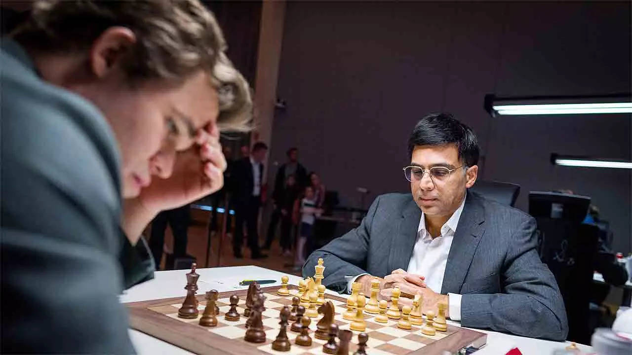 Norway Chess: Anand trekker det klassiske partiet og Carlsen satte på bakken på Armageddon |  Sjakknyheter