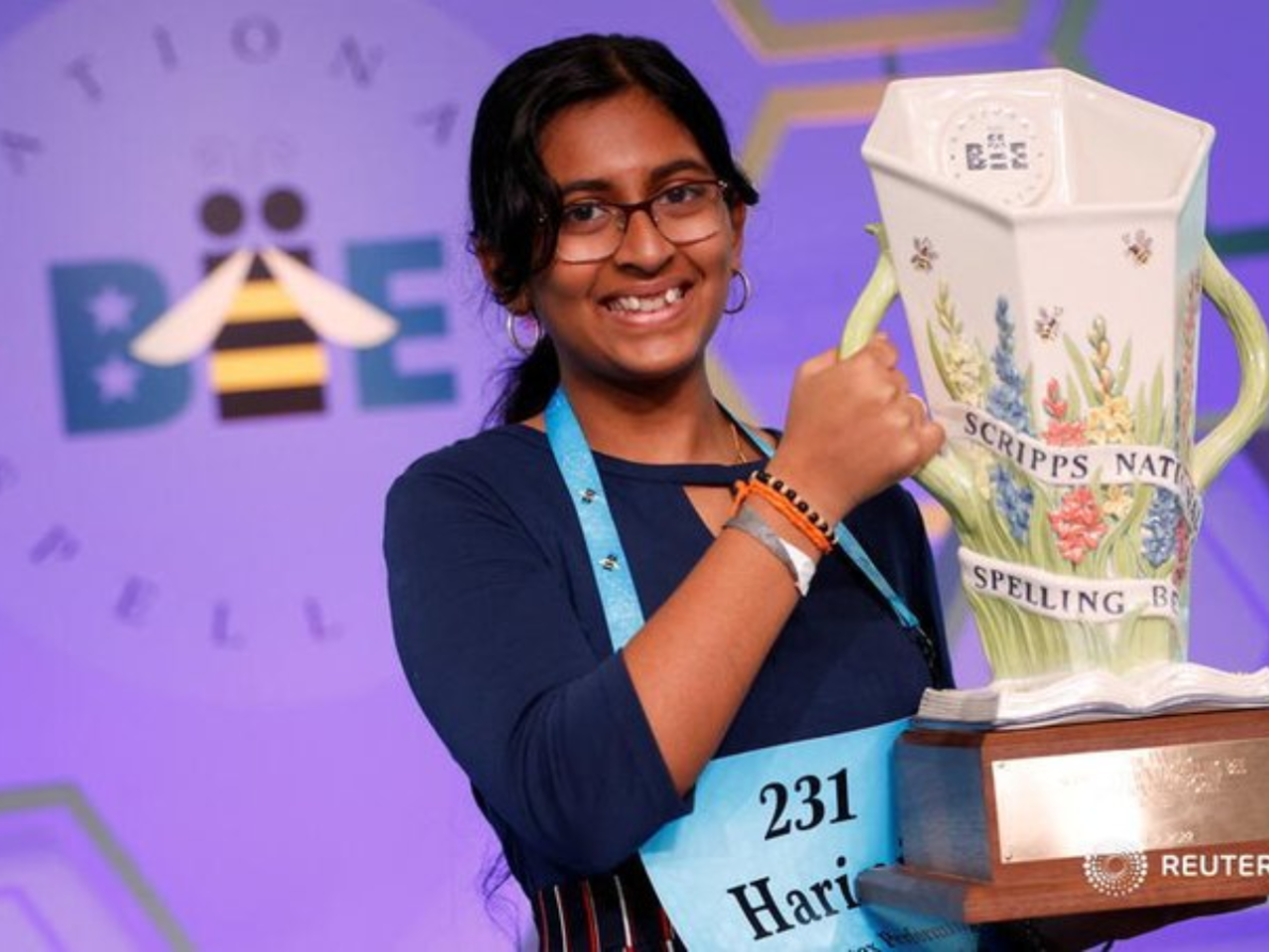 14-year-old Indian American wins Spelling Bee 2022 competition; here are  the winning words she spelt correctly - Times of India