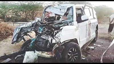 8 of family, including 2 kids,killed in Barmer road accident in Jaisalmer