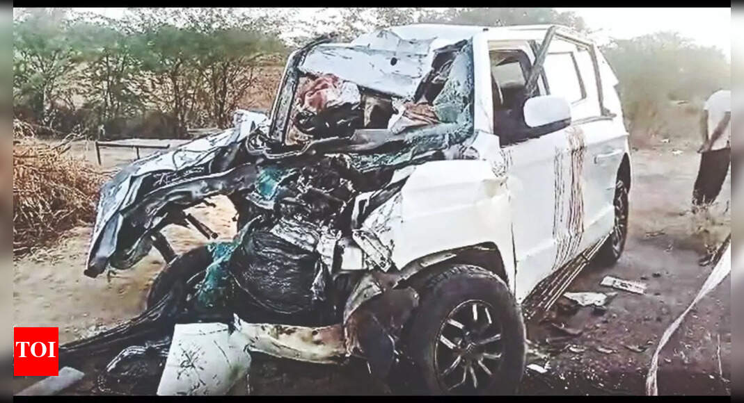 8 Of Family, Including 2 Kids,killed In Barmer Road Accident | Jaipur ...