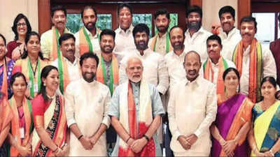 Work hard, PM Narendra Modi’s pep talk to party’s Greater Hyderabad Municipal Corporation corporators