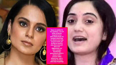 Prophet remark controversy: Kangana Ranaut backs suspended BJP spokesperson Nupur Sharma, reminds people about 'democracy'