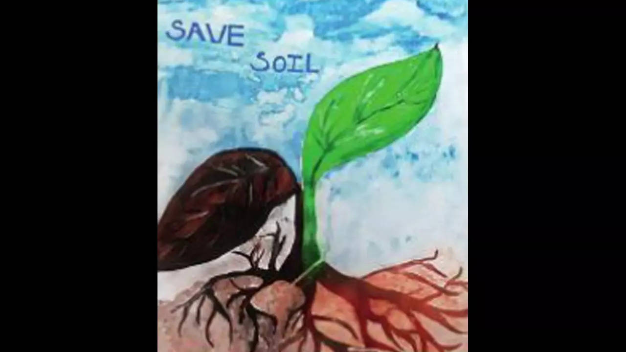 Soil Pollution Drawing | Save Soil Drawing Easy | Environmental Pollution |  Land Pollution Drawing in 2024 | Easy drawings, Drawing competition,  Creative drawing