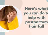 Here's what you can do to help with postpartum hair fall