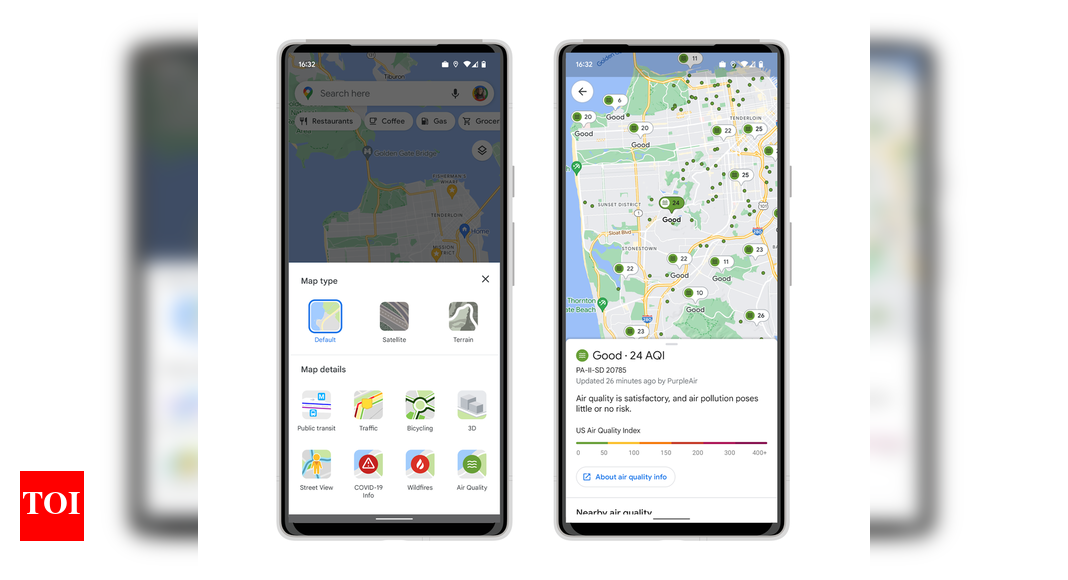 This Google Maps feature will help you breathe fresh air – Times of India