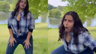 Vidya Balan tries out a trending Instagram reel; adds a hilarious touch in the end