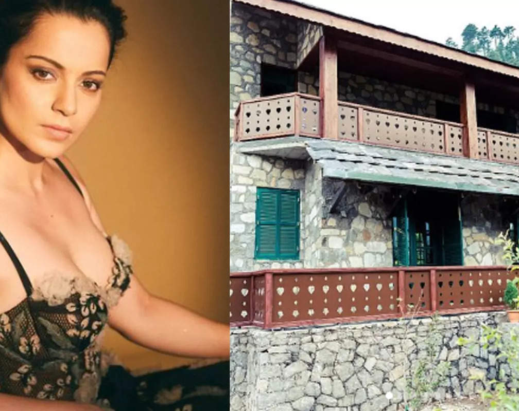 
Inside Kangana Ranaut's second home made of river stone, local slates and wood
