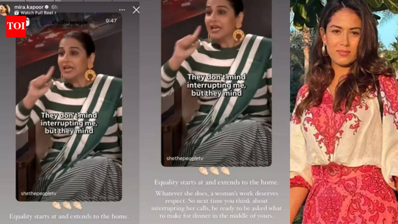 Mira Rajput Kapoor bats for ‘equality at home’, shares Vidya Balan’s ...