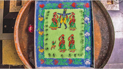 Mathura’s ancient Sanjhi artwork to be part of UP’s culture varsity syllabus