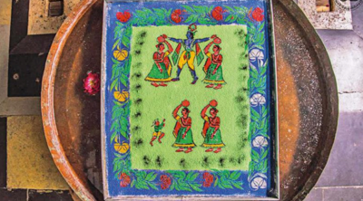 Sanjhi: Mathura’s ancient Sanjhi artwork to be part of UP’s culture ...