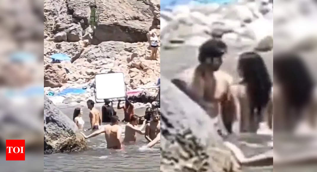 Ranbir Kapoor goes shirtless, Shraddha Kapoor dons a bikini as they shoot steamy scene in Spain – WATCH | Hindi Movie News