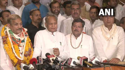 Congress wins 3 Rajya Sabha seats in Rajasthan: Gehlot