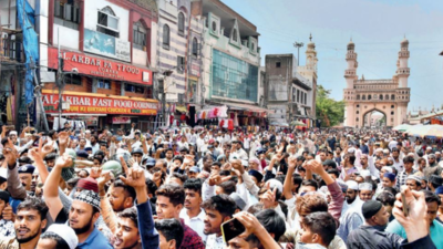 Hyderabad: Protests rage in Old City over remarks on Prophet