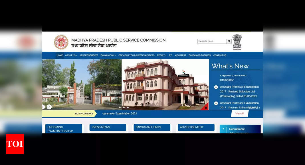 MPPSC Prelims Hall Ticket 2022 released for State Service & Forest Service, here's how to download