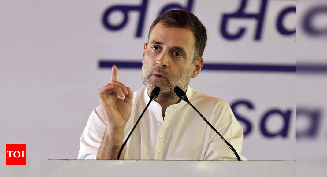 With Rahul Gandhi appearing before ED on Monday, Cong plans to counter agency politically | India News – Times of India