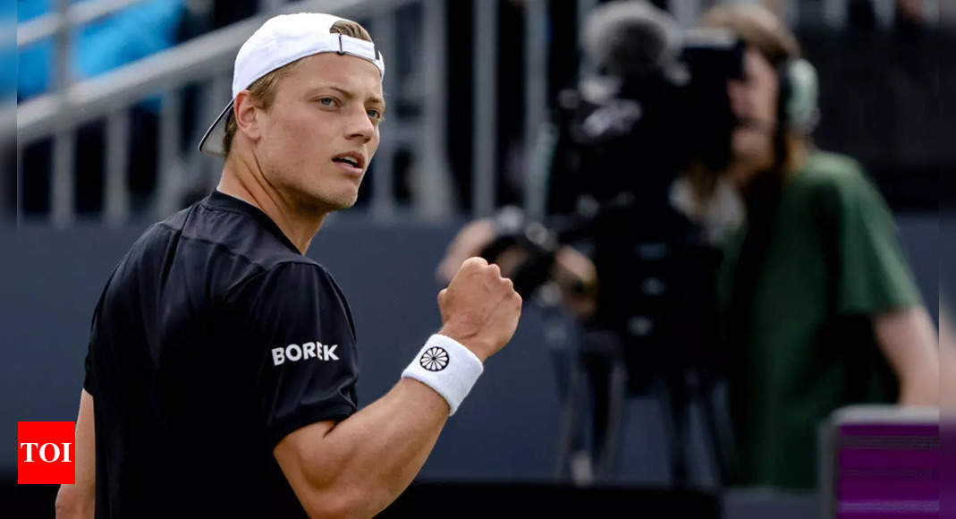 Dutch wildcard Van Rijthoven upsets Medvedev to win first ATP title | Tennis News – Times of India