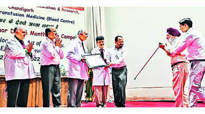 PGI honours blood donors, says helped lot during Covid
