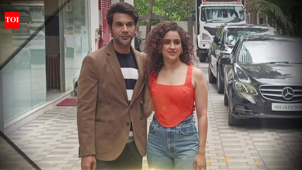 RajKummar Rao, Sanya Malhotra sport their casual best, make appearance ...