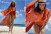Anushka Sharma makes summer more colourful in orange swimsuit, see beachy snaps