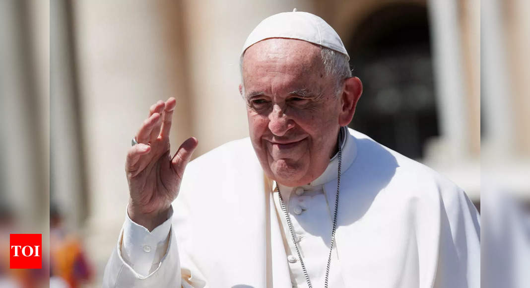 Pope Francis bows out of annual procession due to knee pain – Times of India