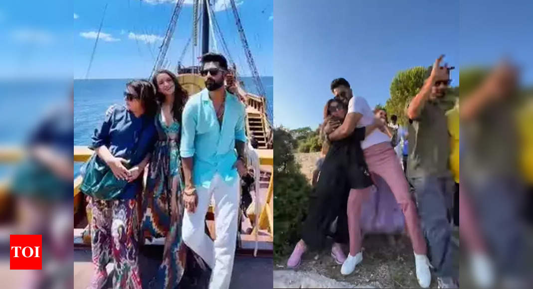 Vicky Kaushal and crew give a musical farewell to Farah Khan – watch video | Hindi Film Information